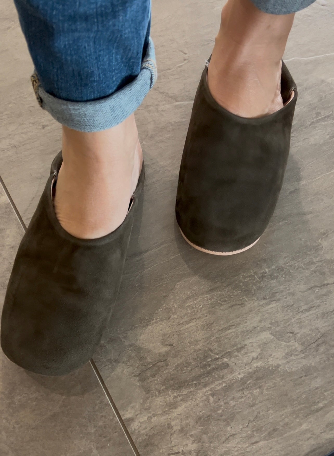 Babouches en cuir